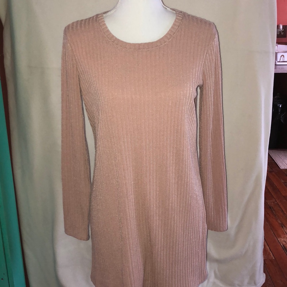 Pink long sleeve dress